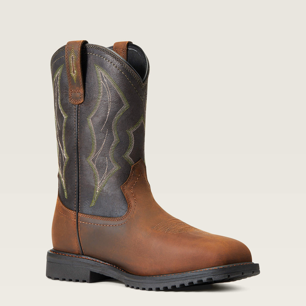 RigTek Wide Square Toe Waterproof Composite Toe Work Boot - Men