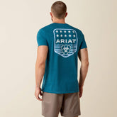 Ariat Stripe Patriotic Badge T-Shirt - Men