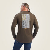 Rebar Workman Reflective Flag Graphic T-Shirt - Men