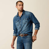 Denim Retro Fit Shirt - Men|Trends