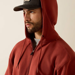 Rebar Lightweight Label Full Zip Hoodie - Men
