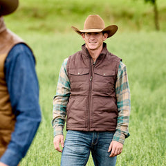 Western Quilted Vest - Men