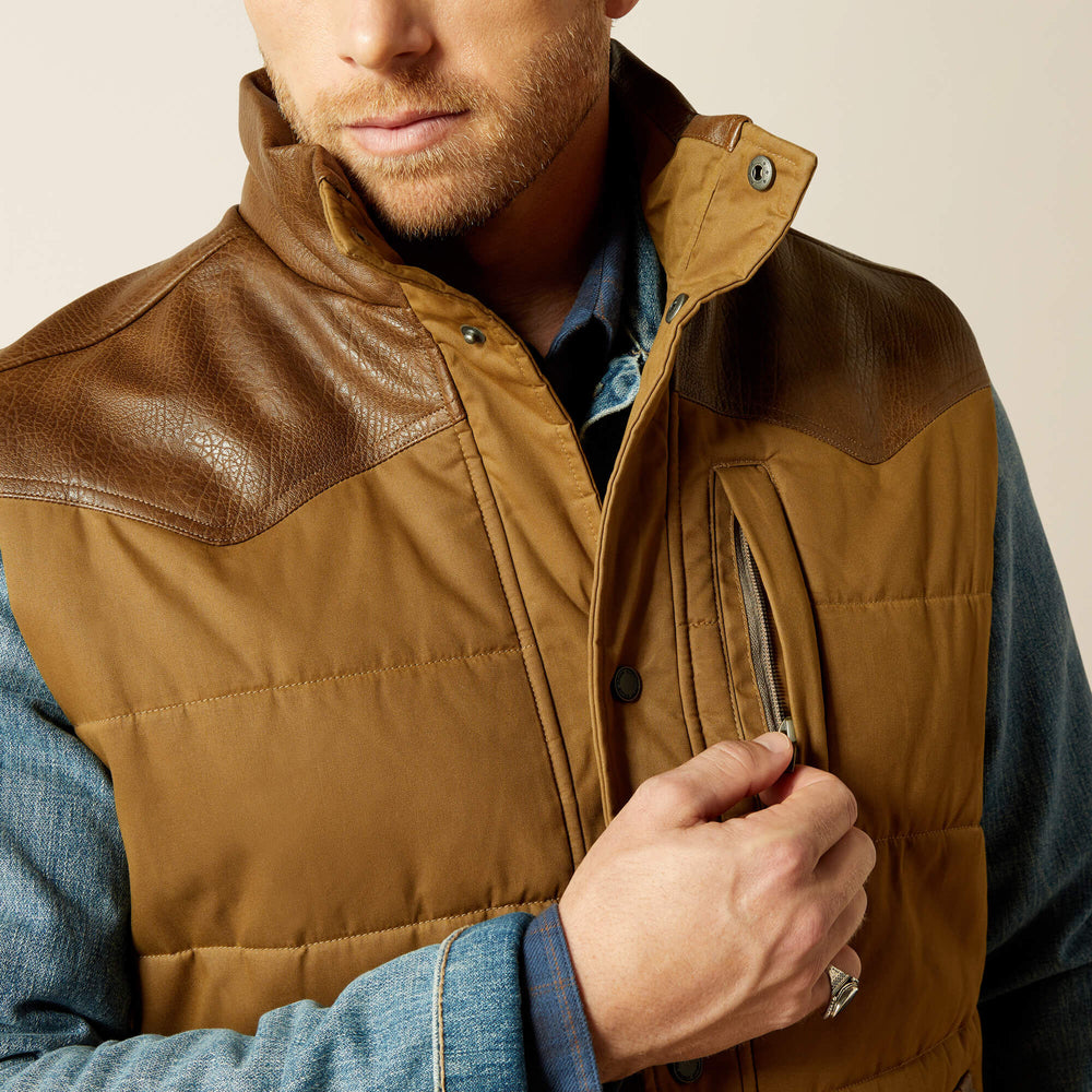 Western Quilted Vest - Men