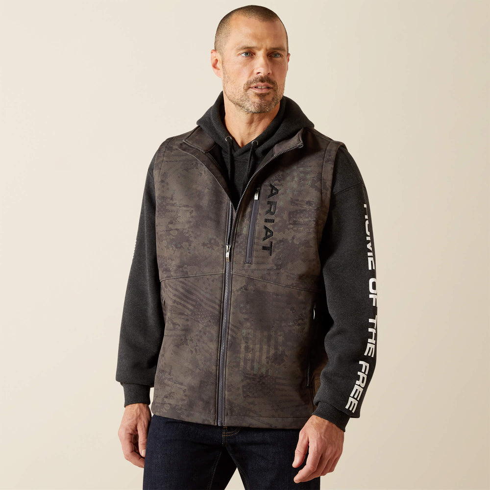 Patriot Flag Softshell Vest - Men