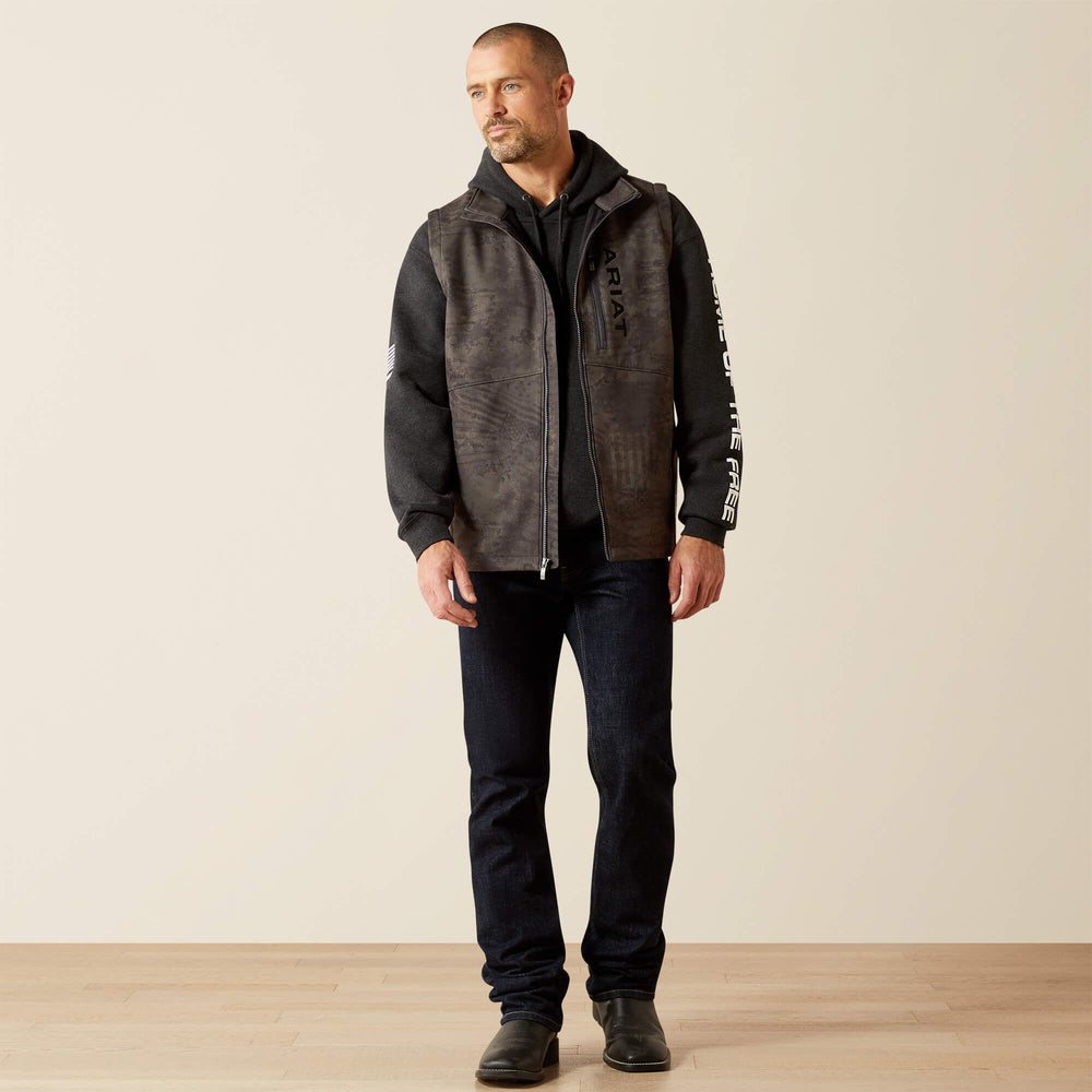 Patriot Flag Softshell Vest - Men