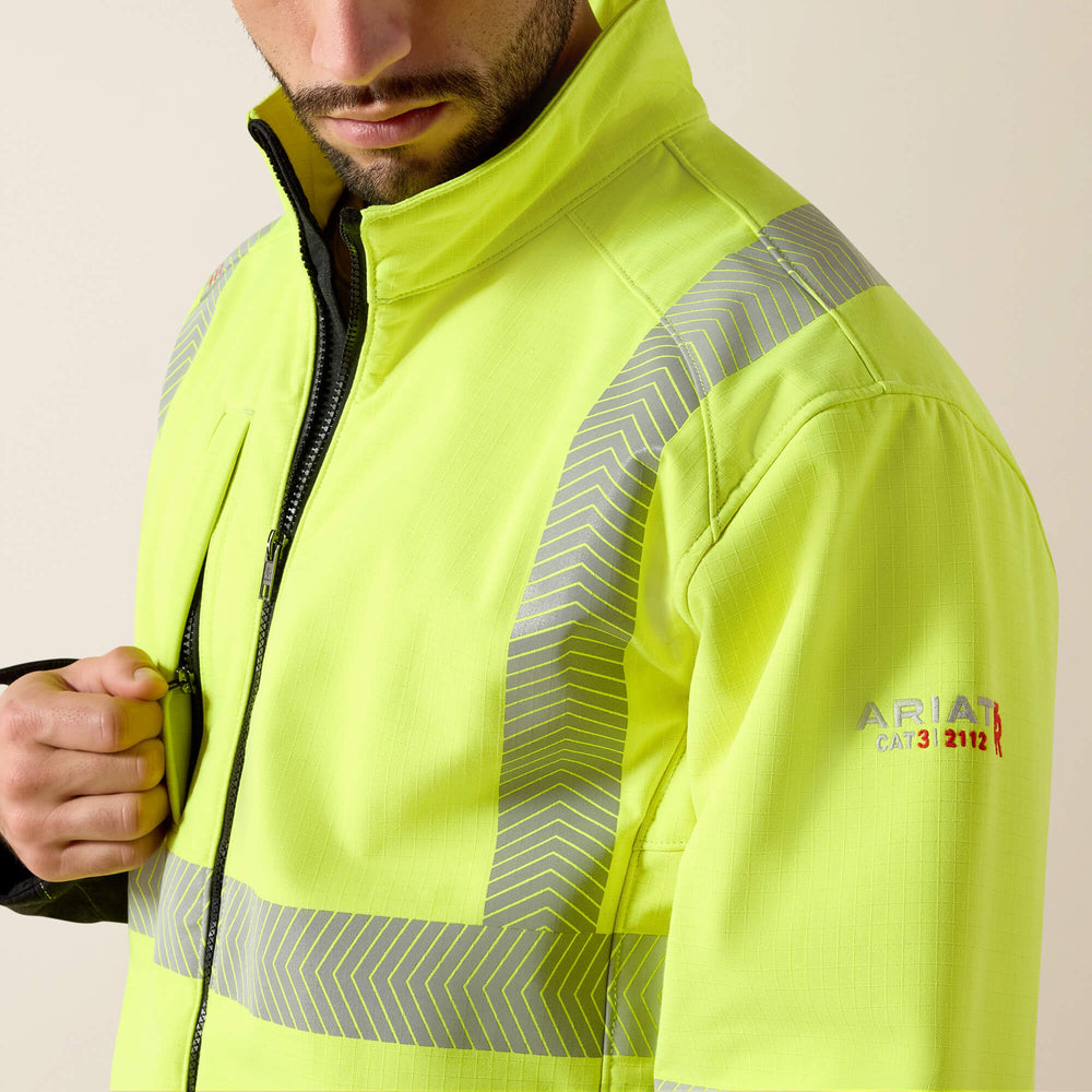 FR Vernon Hi-Vis Softshell Jacket - Men