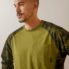 FR AC Stretch Camo Baseball T-Shirt - Men