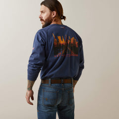 FR Air Refinery Row Graphic Henley Top - Men