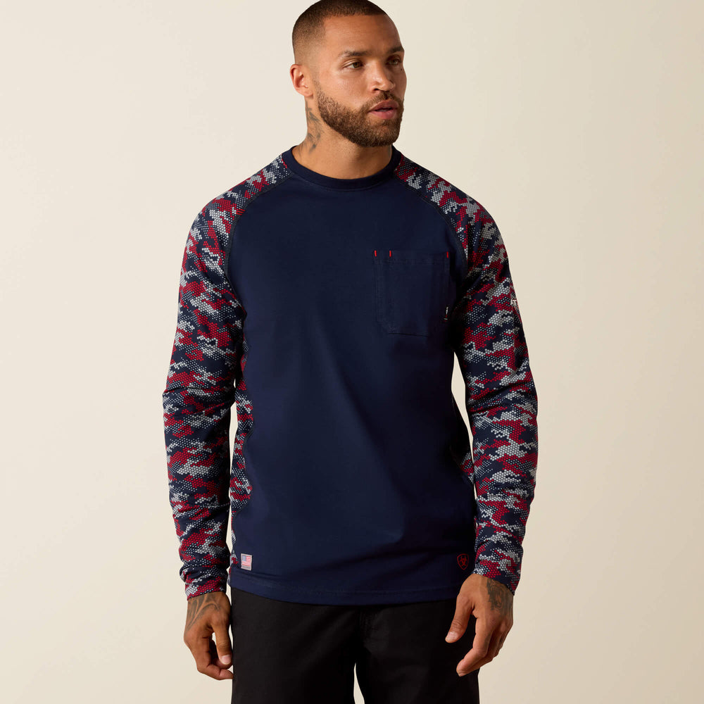 FR AC Stretch Camo Baseball T-Shirt - Men
