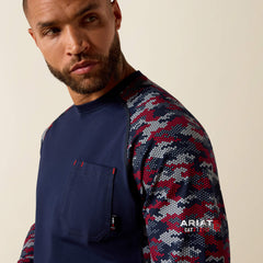 FR AC Stretch Camo Baseball T-Shirt - Men