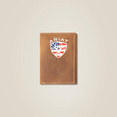 Flag Shield Trifold Wallet - Men