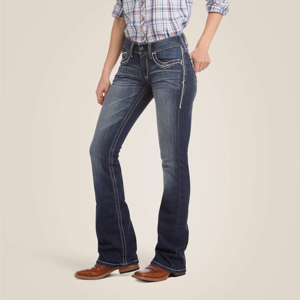 R.E.A.L. Mid Rise Stretch Entwined Boot Cut Jean - Women|Trends