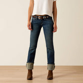 R.E.A.L. Mid Rise Stretch Icon Stackable Straight Leg Jean - Women|Trends