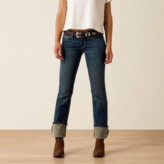 R.E.A.L. Mid Rise Stretch Icon Stackable Straight Leg Jean - Women|Trends