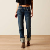 R.E.A.L. Mid Rise Stretch Ivy Stackable Straight Leg Jean - Women|Trends
