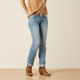 Mid Rise Alessia Straight Leg Jean - Women