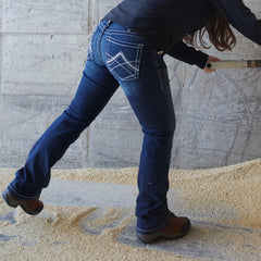 R.E.A.L. Mid Rise Stretch Whipstitch Boot Cut Jean - Women|Trends