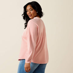 Canvas Oversized Long Sleeve T-Shirt - Women