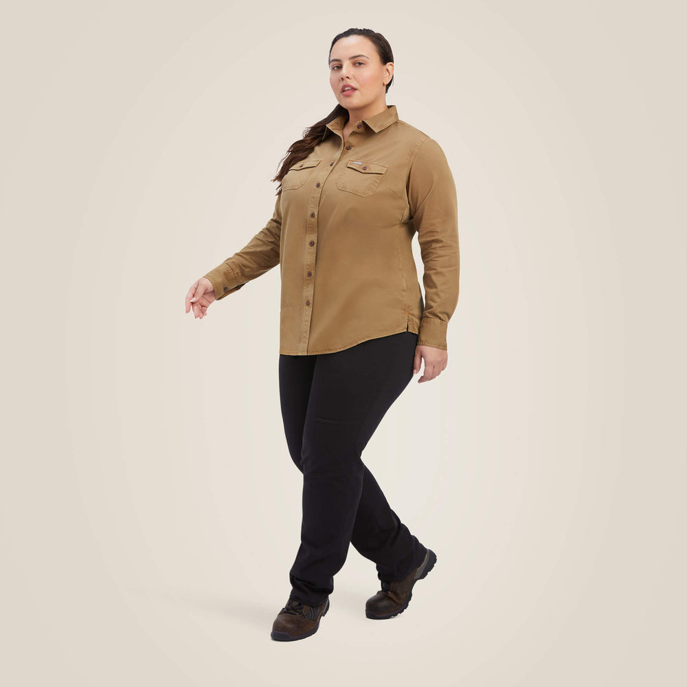 Rebar Washed Twill Work Shirt - Women