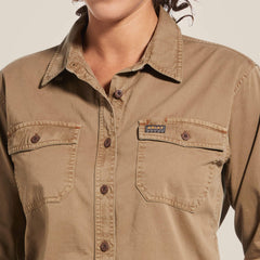 Rebar Washed Twill Work Shirt - Women