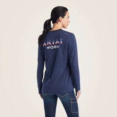 Rebar Workman USA Logo T-Shirt - Women