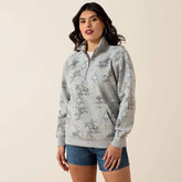 Sapphire 1/2 Zip Sweatshirt - Women