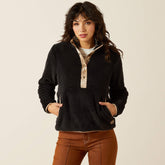 Berber Snap Front Sweatshirt - Women