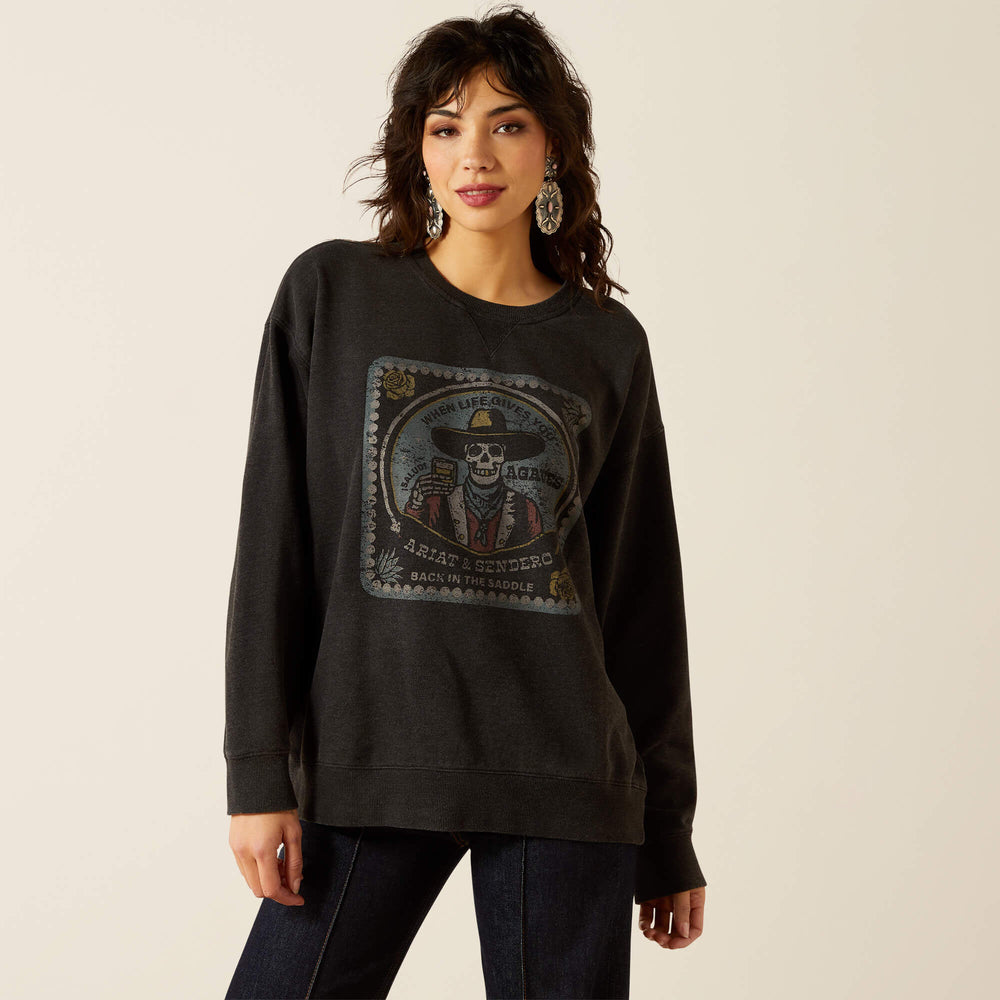 Oversize Sendero When Life Gives You Agaves Sweatshirt - Women