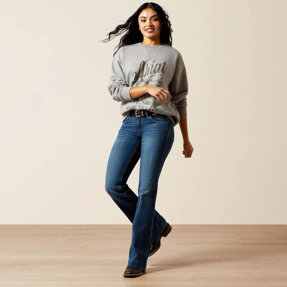 Scorpion Script Oversized Sweatshirt - Women