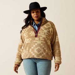 Berber Snap Front Sweatshirt - Women|Trends