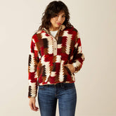 Berber Snap Front Sweatshirt - Women