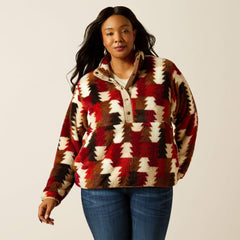Berber Snap Front Sweatshirt - Women