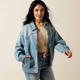 Cheyenne Denim Bomber Jacket - Women|Trends