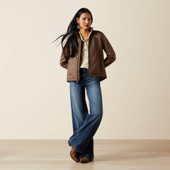 Ariat Logo Softshell Faux Leather Jacket - Women|Trends