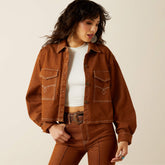 Boxy Cropped Denim Jacket - Women|Trends