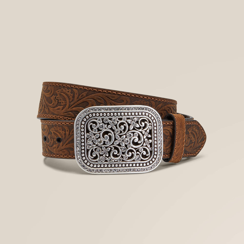 Floral Embroidery Buckle Belt - Women|Trends