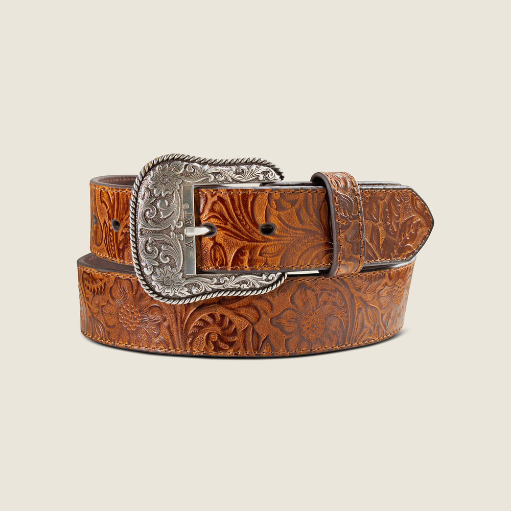 Floral Embossed Rope Belt - Women|Trends
