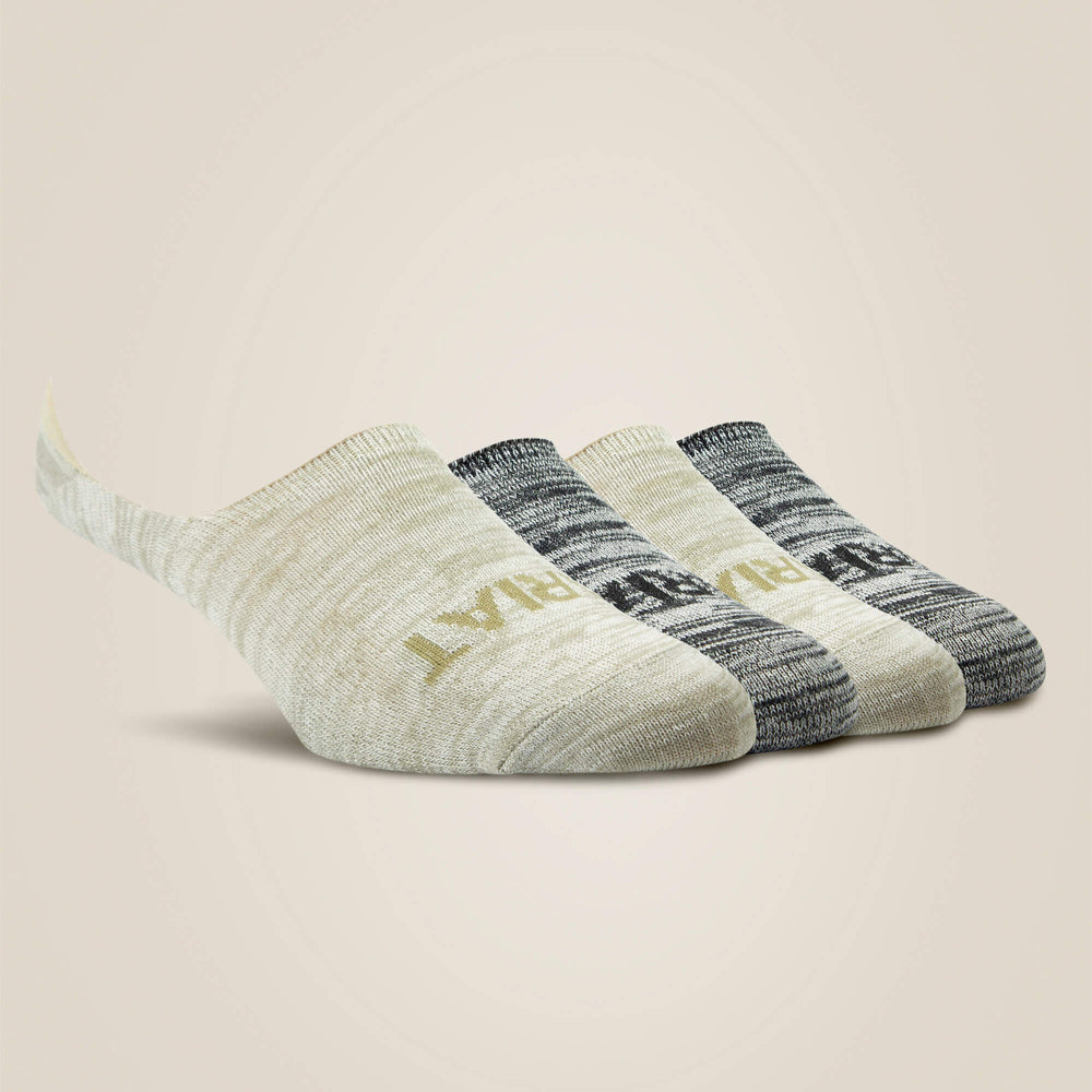 No Slip No Show Sock 4 Pair Multi Color Pack - Women