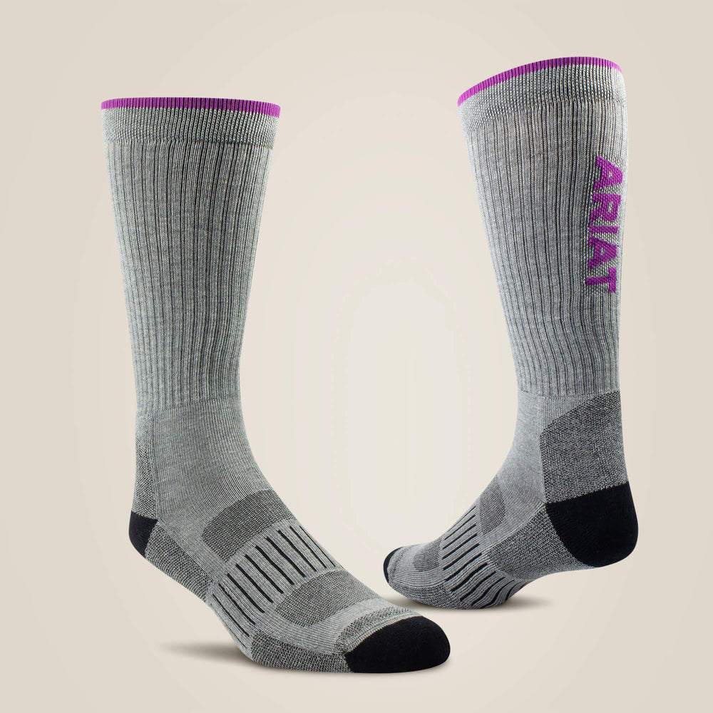 High Performance Crew Tek Work Sock 2 Pair Pack - Women
