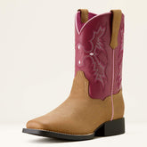 Tombstone Wide Square Toe Western Boot - Kids