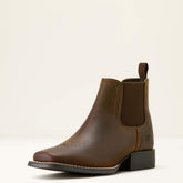 Booker Chelsea Wide Square Toe Western Boot - Kids