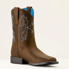 Tombstone Wide Square Toe Western Boot - Kids