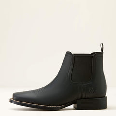 Booker Chelsea Wide Square Toe Western Boot - Kids
