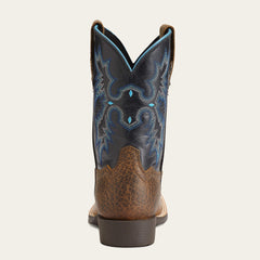 Tombstone Wide Square Toe Western Boot - Kids