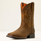 Deer Ridge Wide Square Toe Western Boot - Kids