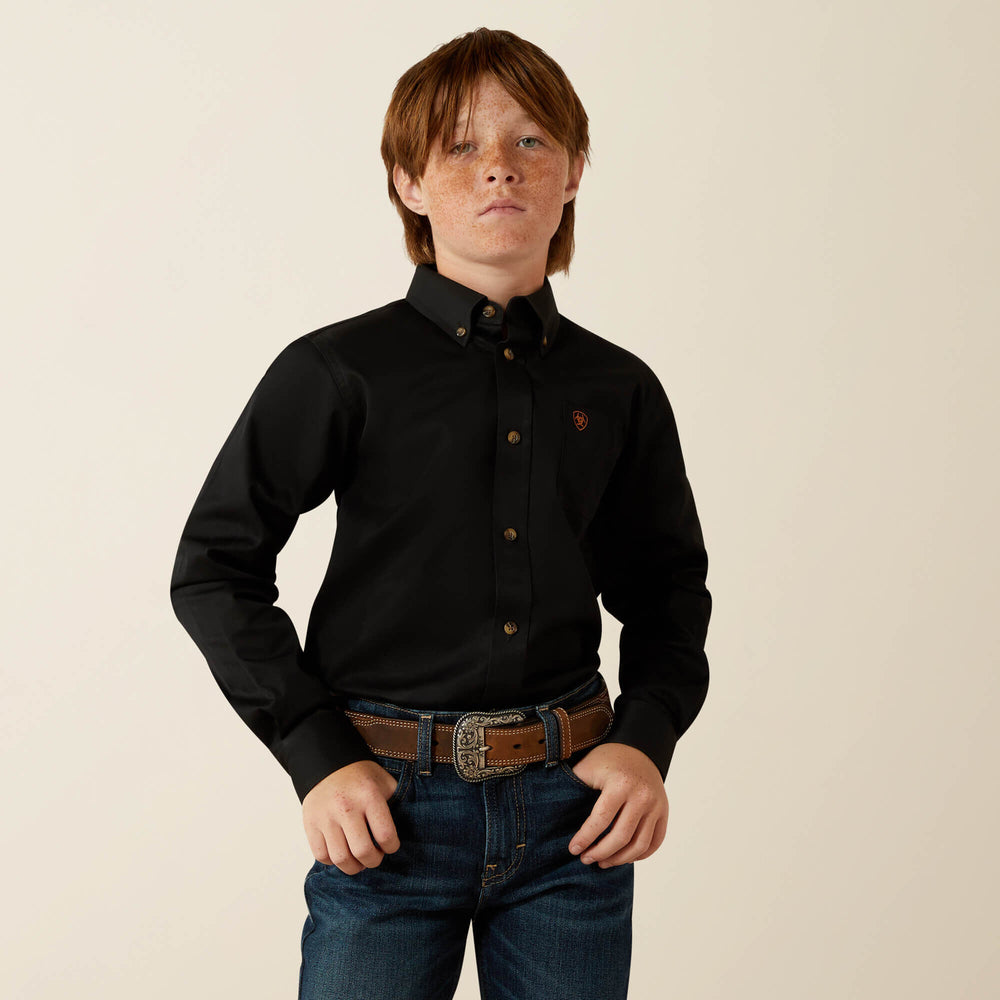 Solid Twill Classic Fit Shirt - Kids
