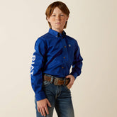 Team Logo Twill Classic Fit Shirt - Kids