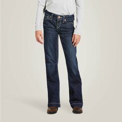 Trouser Mid Rise Stretch Ella Wide Leg Jean - Kids