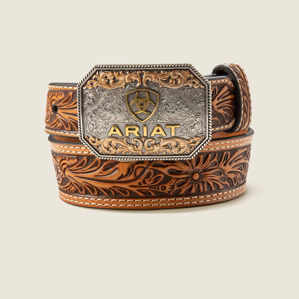 Floral Tooled Belt - Trends