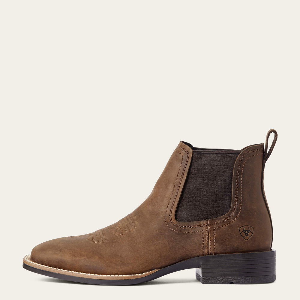 Booker Chelsea Wide Square Toe Western Boot - Men